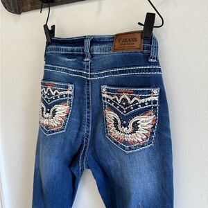 Ya Los Angeles Blue Boot Cut Jeans western Y2k sz 9/10